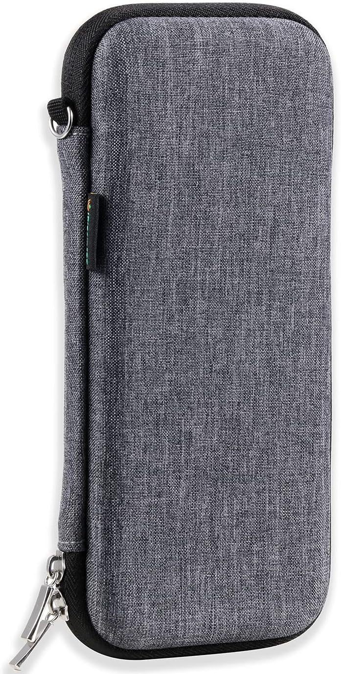 Estuche para lápices para adultos – Funda resistente con cremallera, gris