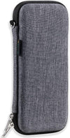 Estuche para lápices para adultos – Funda resistente con cremallera, gris