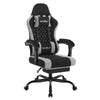 Gaming-Stuhl mit Fußstütze – Drehbarer Computerstuhl mit Kopfstütze und Kissen, 70 × 70 × 127 cm